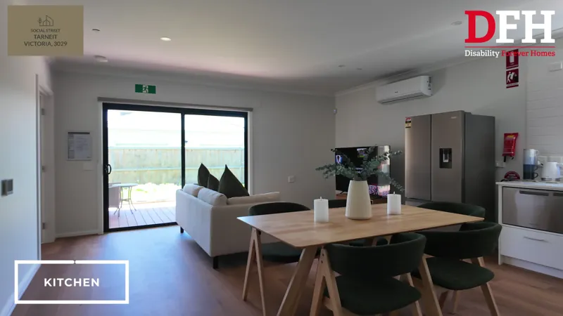 Dining space connected to the living area