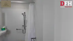 Shower area in participant ensuite two