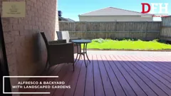 Covered alfresco and rear lawn