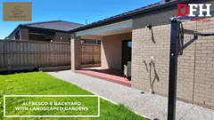 Rear garden and the outside of the home