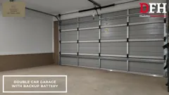 Inside the double garage